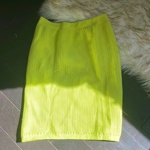 Arden B neon green skirt